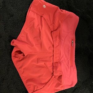 Red Lululemon Shorts